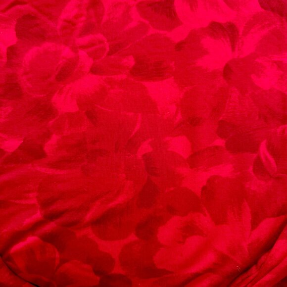 Athleta Coaster Luxe Floral Red Sweatshirt - Picture 3 of 5